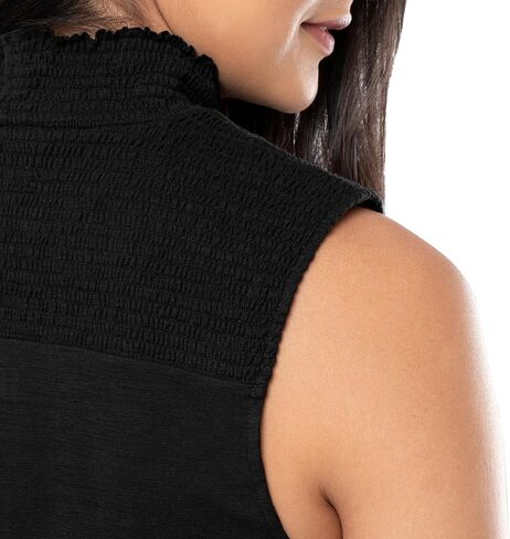 Lee Women's Smocked High-Neck Tank in Saudi Arabia