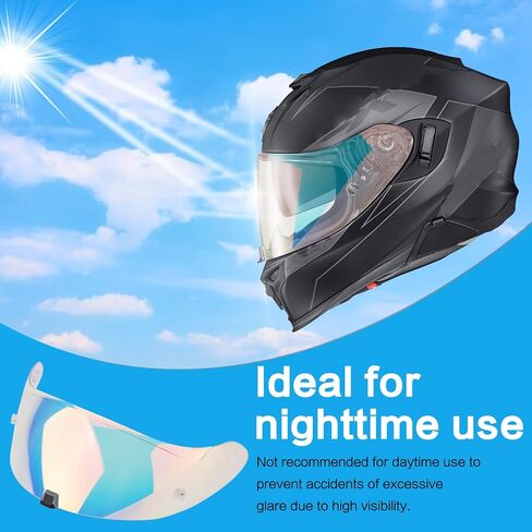 خوذة ملائمة لـ T520 ST1400 دراجة نارية Helmetr Visor R1 Air Face Schierts Presentory Protective Helment Helmet Tructed (شفاف) in Kuwait