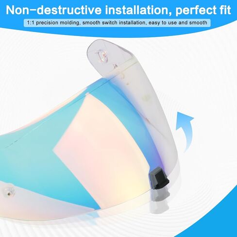 خوذة ملائمة لـ T520 ST1400 دراجة نارية Helmetr Visor R1 Air Face Schierts Presentory Protective Helment Helmet Tructed (شفاف) in Kuwait