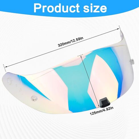 خوذة ملائمة لـ T520 ST1400 دراجة نارية Helmetr Visor R1 Air Face Schierts Presentory Protective Helment Helmet Tructed (شفاف) in Kuwait