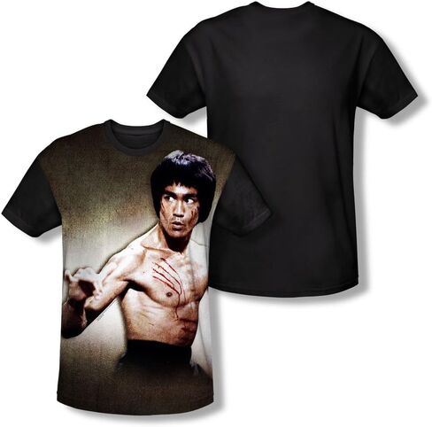 Bruce Lee - Scratched Black Back T-Shirt Size L in Saudi Arabia