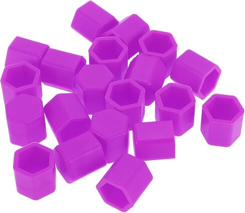 20 Pcs Wheel Lug Nut Bolt Rims Tire Nut Screws Dust Cap Cover Nut Protection Silicone Fluorescent Blue 2.2x19x20.2mm in Kuwait
