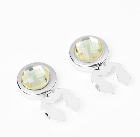 زر Crystal Cufflink يغطي ملحق زر دعوى القميص للرجال نساء in Kuwait