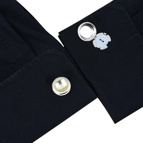 زر Crystal Cufflink يغطي ملحق زر دعوى القميص للرجال نساء in Kuwait