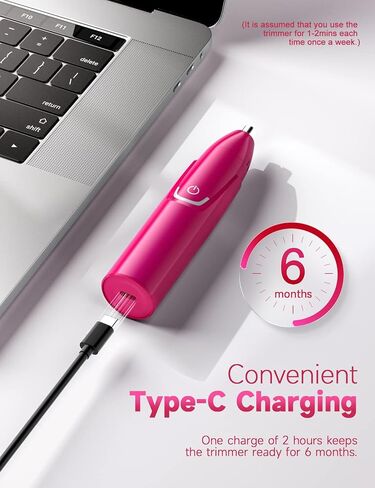 Rechargeable Ear and Nose Hair Trimmer - 2022 Professional Painless Eyebrow & Facial Hair Trimmer for Men Women, Powerful Motor and Dual-Edge Blades for Smoother Cutting, Black in Kuwait
