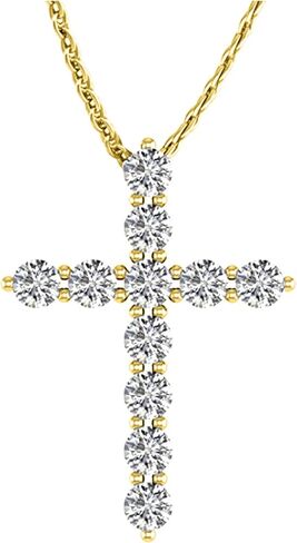 2 Carat Total Weight 14K White Gold Diamond Cross Ultra Premium Collection in Saudi Arabia