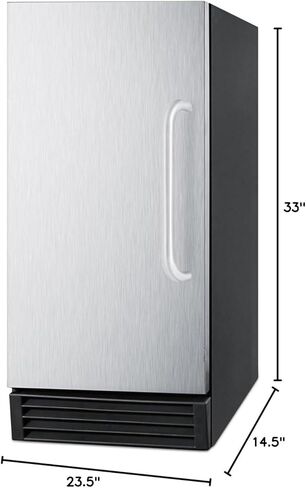 Summit BIM44G General and Commercial Purpose Icemaker, Stainless Steel in Kuwait