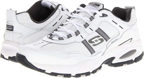 Skechers Sport Men's Vigor 2.0 Serpentine Oxford,White/Charcoal,8.5 2E US in Saudi Arabia