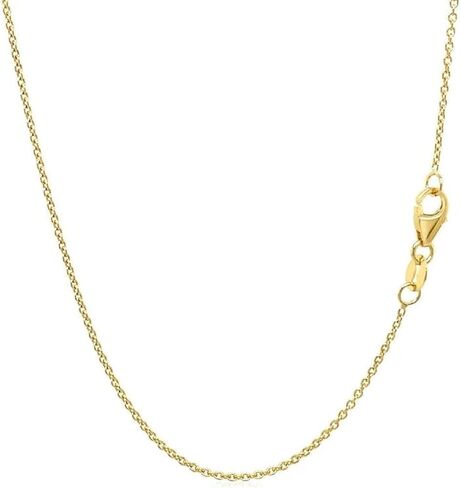 14k Gold Over 925 Sterling Silver Chain Necklace for Women Layering Necklaces 18" 1.6mm Cable Chain Necklace Sturdy & Shiny Women's Gold Chain Necklaces Upgraded Spring-Ring Clasp in Saudi Arabia