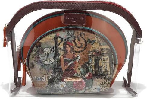 Nicole Lee 3 Pieces Accessories Gift Value Set (Wallet Crossbody, Small Card Case, Diamond Fashion Watch) in Kuwait