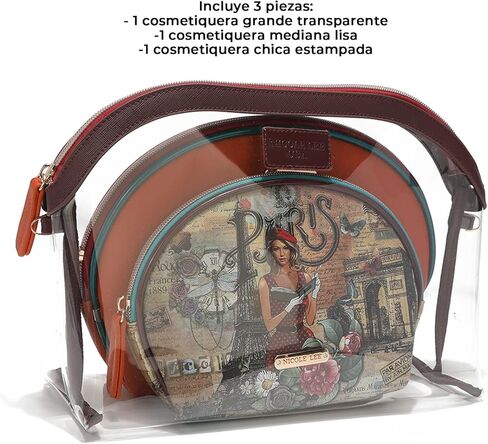 Nicole Lee 3 Pieces Accessories Gift Value Set (Wallet Crossbody, Small Card Case, Diamond Fashion Watch) in Kuwait