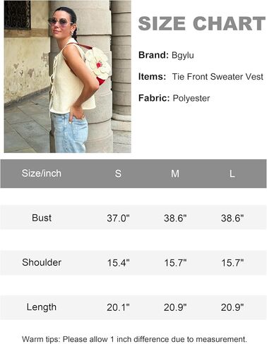 Women's Crochet Sweater Vest Summer Casual Sleeveless Crew Neck Tie Front Knit Vest Top Cardigan in Saudi Arabia