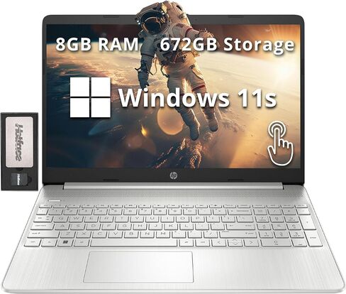 HP 15.6" Touchscreen Laptop with Windows Home in S Mode Intel Pentium Processor 8GB RAM 256GB SSD Storage – Silver (15-dy2005tg) in Saudi Arabia