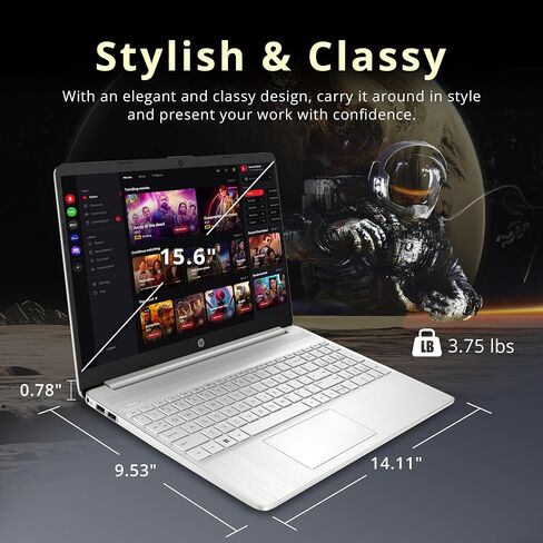 HP 15.6" Touchscreen Laptop with Windows Home in S Mode Intel Pentium Processor 8GB RAM 256GB SSD Storage – Silver (15-dy2005tg) in Saudi Arabia