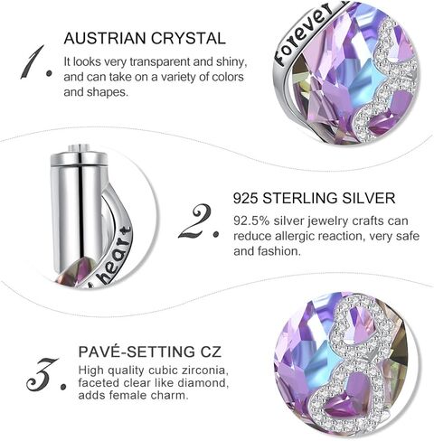 Vito Sterling Silver Urn Necklace for Ashes, Customized Cross/Heart/Angel Wings/Tree of Life/Cardinal Cremation Keepsake Jewelry Memorial Funeral Gift for Women Men, 22" in Kuwait