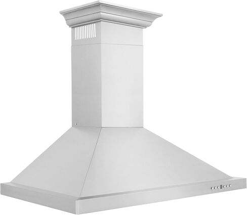 ZLINE 30 in. Convertible Vent Wall Mount Range Hood in Stainless Steel with Crown Molding (KBCRN-30) in Kuwait