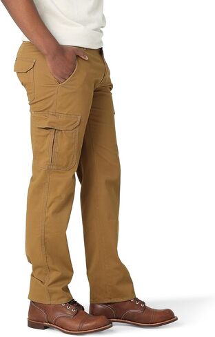 Lee Men's Performance Series Extreme Comfort Twill Straight Fit Cargo Pant, Tumbleweed, 40W x 34L in Saudi Arabia