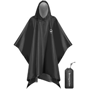 Waterproof Rain Poncho for Men and Women, Lightweight Waterproof Rain Jackets with Hood, 3-in-1 Multifunctional Foldable Protective Blanket, Shelter Tarpaulin for Outdoors, Camping, Hiking in Saudi Arabia