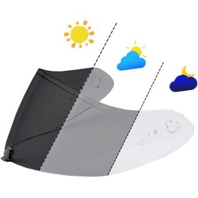 Helmet Visor For R420/R330.Replacement Motorcycle Helmet Shield Compatible with R420/R330 (Clear)