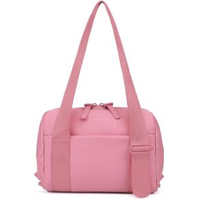 Mini Gym Bag for Women: handbag or shoulder bag with Adjustable Straps - With Cute Bow - Yoga Work Workouts