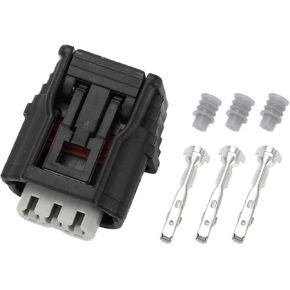 4 Bar Map Sensor Top Slot Connector Plug Inner Female Wire Terminal Connector for Honda Plastic Black Waterproof