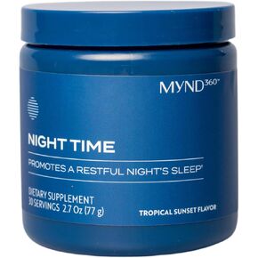 Nu Skin MYND360 Night Time Sleep Aid | Magnesium & Melatonin Sleep Supplement | Magnesium Citrate Powder | Promotes Restful Sleep | Non-Habit Forming Magnesium Supplement