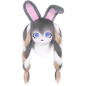 Fursuit Headgear Cosplay Furry Wearable Cute Mask Halloween Masquerade Adult Costumes Props