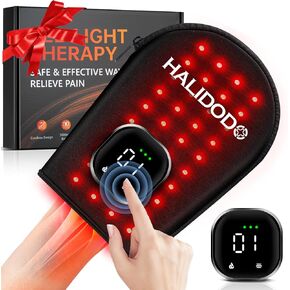 Cordless Red Light Therapy Glove for Hand 5 Mode, 160 Lamp Near Infrared Light Therapy Glove with 660nm & 850nm Infrared Light, Red Light Therapy Device Glove for Hands Wrinkles