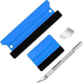 Umaki Vinyl Wrap Tools, Window Film Application Kit, Car Tinting Kit, Vinyl Squeegee Set, Wallpaper Smoothing Tool Kit with Felt Squeegee, Craft Knife & 5pcs Blades, Mini Squeegee