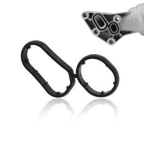 fluororubber (FKM) Engine Oil Filter Housing Gasket 26345-3LAA0 for Kia Telluride 2020-2024,Sorento 2018-2020,Sedona 2019-2021,Cadenza 2017-2020;Hyundai Palisade 2020-2023,Genesis 2014-2016