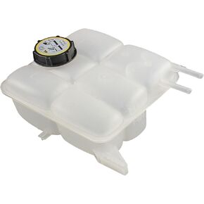 30776151 Engine Radiator Coolant Overflow Reservoir Tank with Cap Compatible with 2004-2013 Volvo C30 C70 S40 V50 Ford Focus 2.4L 2.5L L5 Replaces 630-650 1438913 30680002 30680958 30722616