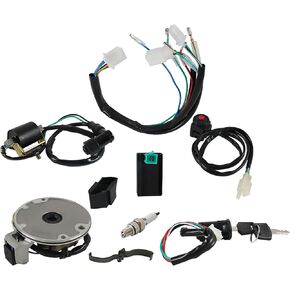Wiring Harness Ignition Coil CDI Magneto Stator Replacement for 50-140CC Dirt Pit Bike