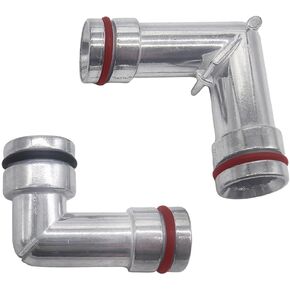 47065HP Aluminum Heater Hose Elbows Upper &Lower For 2005 2006 2007 2008 Buick Allure V6 3.8L,For 2005 2006 2007 2008 2009 Buick LaCrosse V6 3.8L, For 2006 2007 Buick Lucerne V6 3.8L