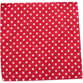 GUSENG Women Unisex Vintage Large Polka Dot Square Scarf Cotton Sport Head Wrap Bandana Multifunction Hip-Hop Dancing Wristband