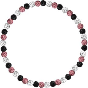 Beaded Chain Stuff,Bling Ice Collection, Rhinestone Inspired Discoball Baseball Necklace Baseball Dirp Accessories for Baseball Team Lovers for Men Boys 16Inch / 20Inch