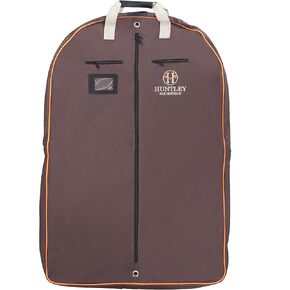 Huntley Equestrian 02193 Deluxe Travel Carry On Garment Bag Zipper Closure Cover Travel Business Beautiful Finish To Traveling Equestrian Bag Collection - Black