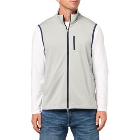 Brooks Brothers Mens Knt Perf Full Zip Vest