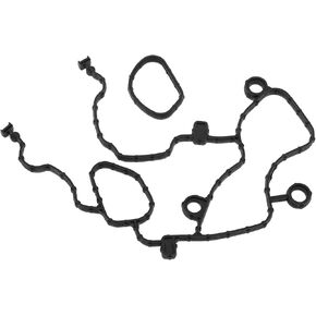 Timing Cover Gasket for Chrysler for Dodge 3.6L V6 Long-lasting Sealing Chain Case Cover Gasket Kit No.68228480AA/68078604AA Rubber 1 Set