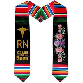 Nursing Graduation Stole Class of 2025 Nursing Mexican Graduate Sash Stole Graduation Gift