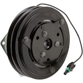 6" 152mm 2-Groove Double V Belt A/C Clutch Pulley w/ 12v 2-Wire Switch For York AC Compressor - BuyAutoParts 60-20379N New