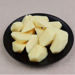 Zzooi 10PCS Artificial Potato Pieces Faux Simulated Potato Pieces Fake Potato Slices