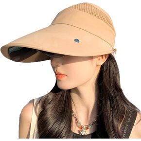 2025 Large Wide Brim Sun Hat for Women Goggles UV Protection Beach Visor Cap Sports Golf Hiking