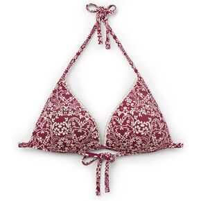 Woman's Padded Push-Up Swimsuit Top Botanic Bordeaux