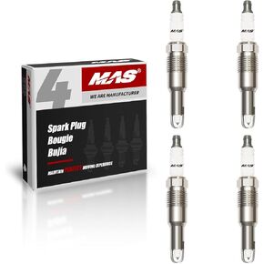 MAS Set of 4 Iridium Spark Plugs SP546 sp515 Compatible with Expedition F150 F250 F350 F450 F550 F53 Super Duty Mark LT Navigator 5.4L V8 6.8L V10 Replacement for PZT14F PZT2F