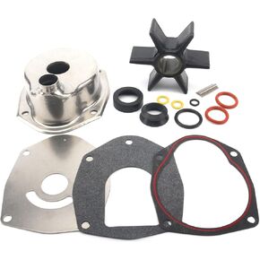 817275A5 Water Pump Impeller Kit with Housing for Mercury Marine 30-250 HP MerCruiser Alpha one Gen 2 Drives and Chrysler Force 75-120 HP Outboard Motors Sierra 18-3570