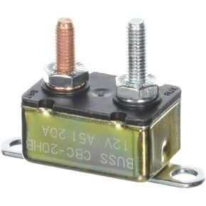 Bussmann CBC -20HB Circuit Breaker (Type I Auty Duty Duty Automotive with Stud Terminals and Bracket - 20 A) ، 1 Pack