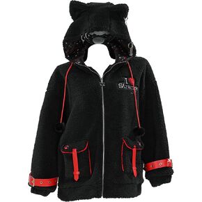 Emily the Strange I Love Strange Hooded Polar Fleece Jacket