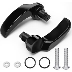 Saddlebag Latches, Stainless Steel Saddle Bag Lifter Compatible for Harley Davidson 2014-2024 Touring Street Glide, Road Glide, Electra Glide, Road King, Ultra Limited, Glossy Black