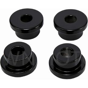 Handlebar Riser Bushings Mounts Fit Harley Softail Dyna Sportster 1973-2017 Aluminum (Black)