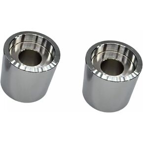 TDZ 1" inch Rise Extension for 1-1/4 or 1" inch motorcycle Handlebar - Chrome Spacers